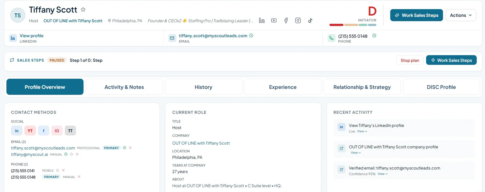 Decision maker page